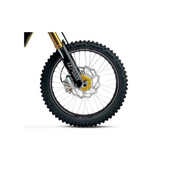 Roue avant complète 21x1,60 HAAN WHEELS - 36 rayons - Cercle EXCEL A60 noir / Moyeu or - SUZUKI