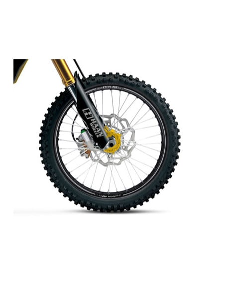 Roue avant complète 21x1,60 HAAN WHEELS - 36 rayons - Cercle EXCEL A60 noir / Moyeu or - SUZUKI