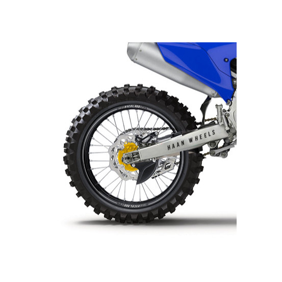 Roue arrière complète 19x2,15 HAAN WHEELS - 36 rayons - Cercle EXCEL A60 noir / Moyeu or - YAMAHA
