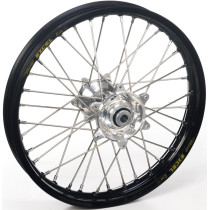 Roue arrière complète 18x2,50 HAAN WHEELS - 36 rayons - Cercle EXCEL noir / Moyeu argent - GASGAS / HUSQVARNA / KTM
