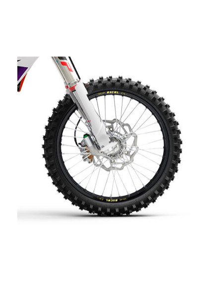 Roue avant complète 16x3,50 HAAN WHEELS - 36 rayons - Cercle EXCEL noir / Moyeu argent - HUSQVARNA / KTM