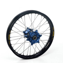 Roue arrière complète 17x4,25 HAAN WHEELS - 36 rayons - Cercle EXCEL noir / Moyeu bleu - KTM