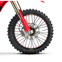 Roue avant complète 21x1,60 HAAN WHEELS - 36 rayons - Cercle EXCEL noir / Moyeu noir - HONDA