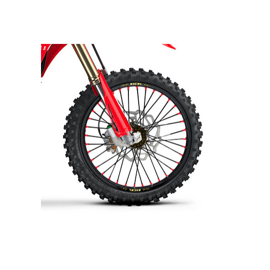 Roue avant complète 21x1,60 HAAN WHEELS - 36 rayons - Cercle EXCEL noir / Moyeu noir - HONDA