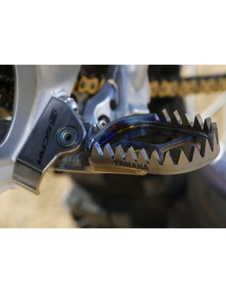 Supports de repose-pieds SCAR titane Yamaha 125/250 YZ 2006-2025