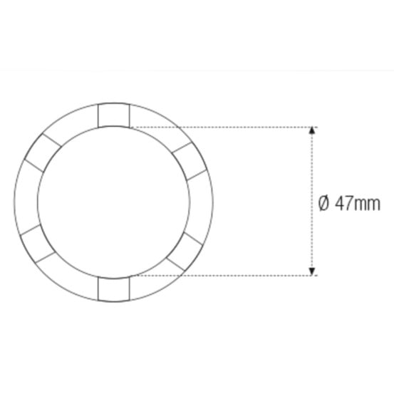 Douille à créneaux MOTION PRO - Diamètre 47mm