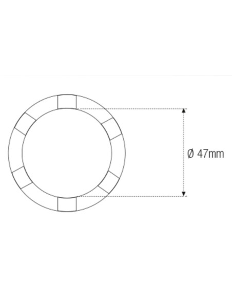 Douille à créneaux MOTION PRO - Diamètre 47mm