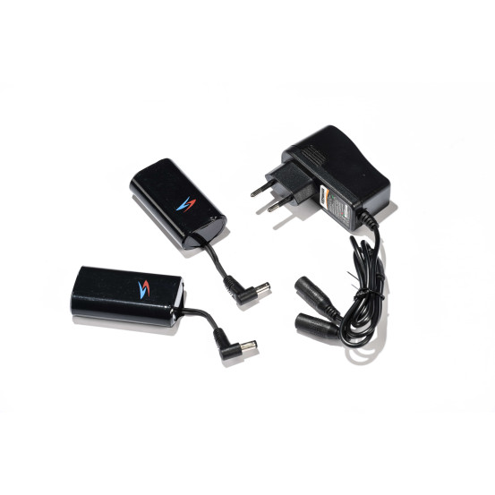 Kit 2 batteries + chargeur pour gants Gerbing 7,4V 2600 mAh