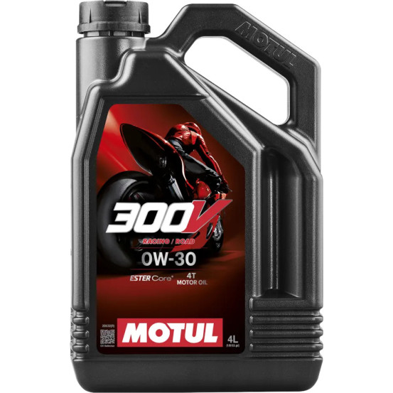 MOTUL 300V 0W30 ROAD RACING - 4 Litres - Huile moteur 4T