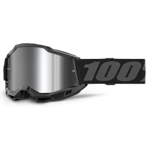 Masque cross enfant 100% Accuri 2 Noir - Ecran Iridium Argent