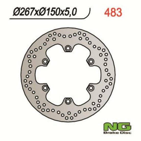 Disque de frein fixe NG 267x150x5,0