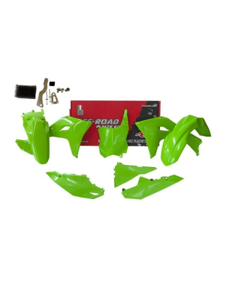 Kit plastiques RACETECH Restylé 2024 Kawasaki 450 KXF 2019-2023