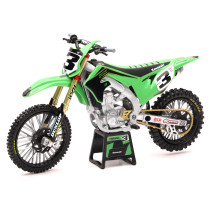 Moto miniature Kawasaki 450 KXF E. TOMAC - Echelle 1/12°