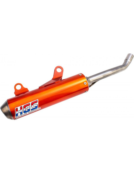 silencieux alu orange HGS KTM 125 SX 2016-2018