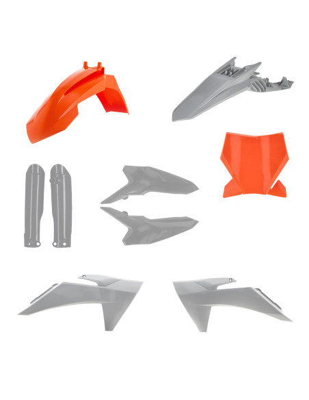 Kit plastiques complet - Orange Gris - ACERBIS KTM 65 SX 2024