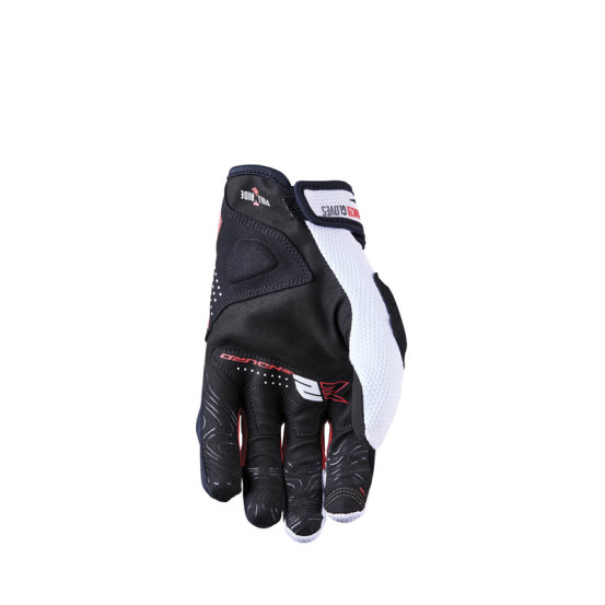 Gants Cross Five E2 - Blanc Noir Rouge