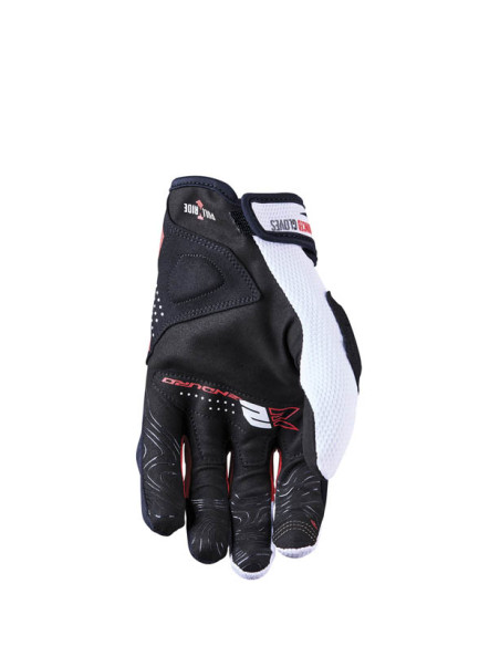 Gants Cross Five E2 - Blanc Noir Rouge