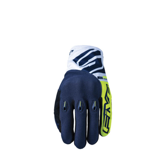 Gants Cross Five E3 Evo - Jaune Fluo Bleu