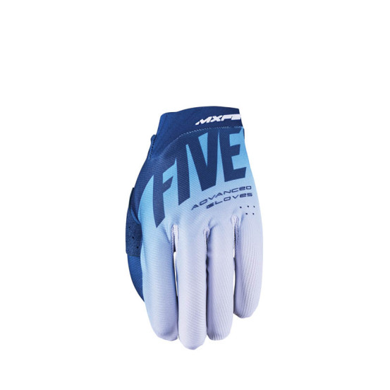 Gants Cross Five MXF2 Evo Split - Bleu Blanc Bleu