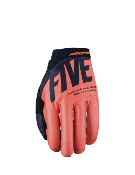 Gants Cross Five MXF2 Evo Split - Noir Orange Rouge