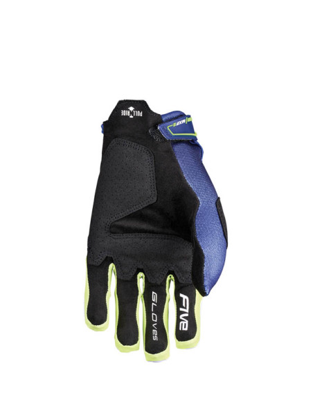 Gants Cross Five MXF3 Evo - Bleu Blanc Jaune Fluo