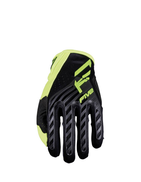 Gants Cross Five MXF3 Evo - Noir Jaune Fluo