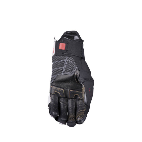 Gants moto Adventure Five TFX1 Airflow Court - Gris Rouge Fluo