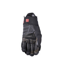 Gants moto Adventure Five TFX1 Airflow Court - Noir Rouge Fluo 2
