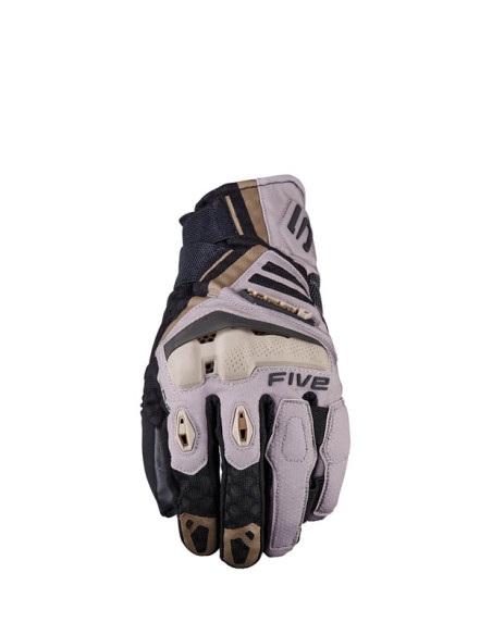 Gants moto Adventure Five TFX1 Airflow Court - Sable Marron