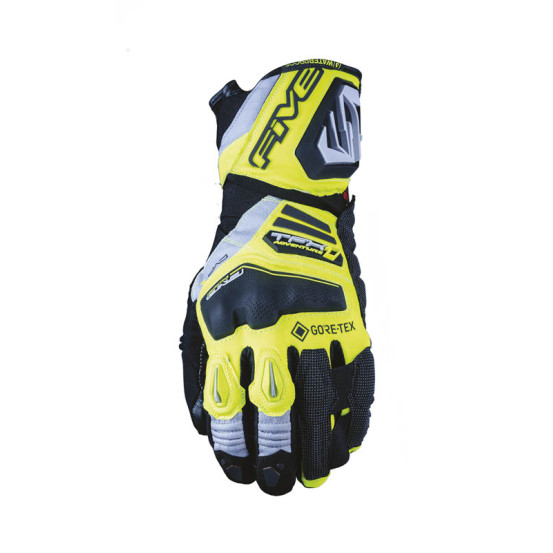 Gants moto Adventure Five TFX1 GTX - Jaune Fluo Gris