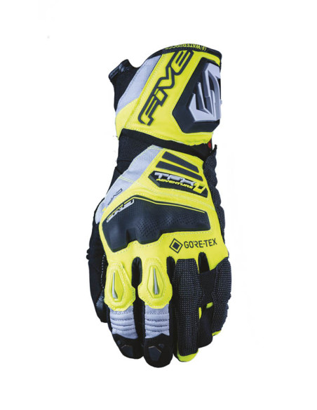 Gants moto Adventure Five TFX1 GTX - Jaune Fluo Gris