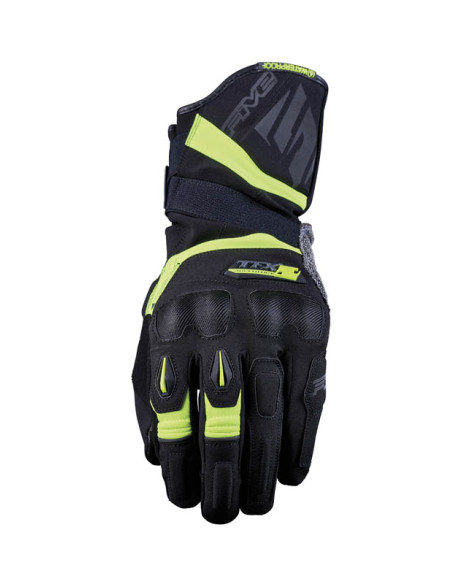 Gants moto Adventure Five TFX2 WP - Noir Jaune Fluo