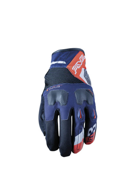 Gants moto Adventure Five TFX3 - Bleu Rouge
