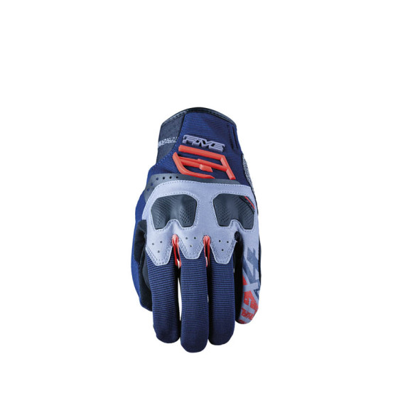 Gants moto Adventure Five TFX4 - Bleu Rouge