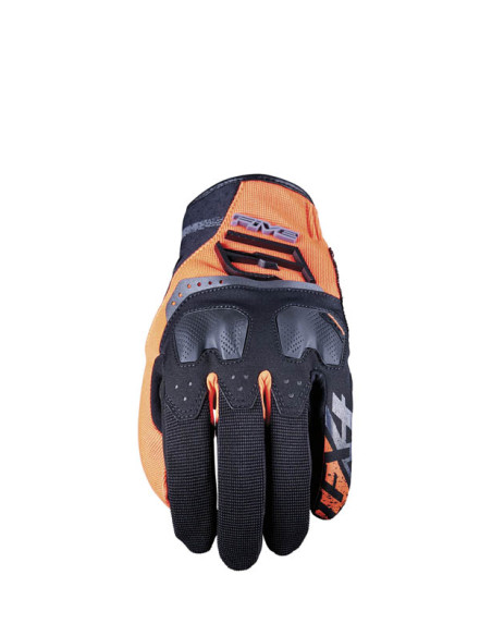 Gants moto Adventure Five TFX4 - Noir Orange Fluo