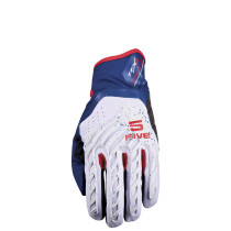 Gants moto Adventure Five TFX5 - Gris Bleu Rouge