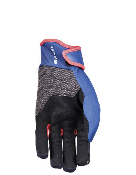 Gants moto Adventure Five TFX5 - Gris Bleu Rouge