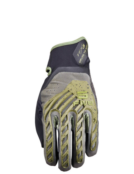 Gants moto Adventure Five TFX5 - Noir Kaki