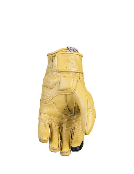 Gants moto Custom Five Kansas - Or