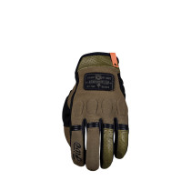 Gants moto Custom Five Scrambler - Kaki Noir 2