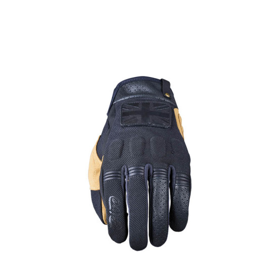 Gants moto Custom Five Scrambler - Noir Tan