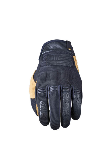 Gants moto Custom Five Scrambler - Noir Tan