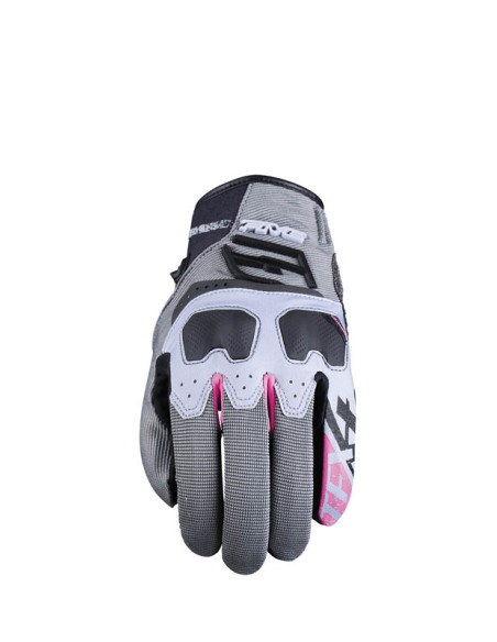 Gants moto femme Adventure Five TFX4 - Gris Rose