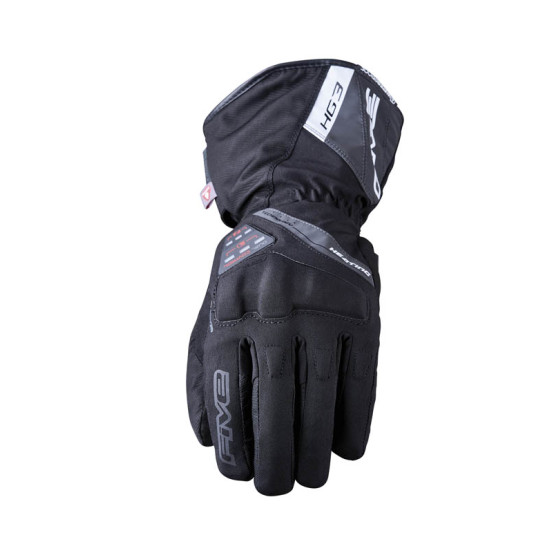 Gants moto femme Chauffants Five HG3 Evo WP - Noir