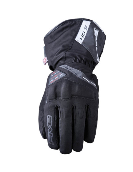 Gants moto femme Chauffants Five HG3 Evo WP - Noir