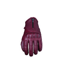 Gants moto femme Custom Five Kansas - Rouge Burgundy