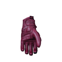 Gants moto femme Custom Five Kansas - Rouge Burgundy 2