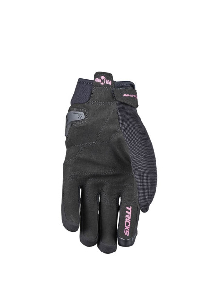 Gants moto femme Five Tricks - Noir Rose Fluo