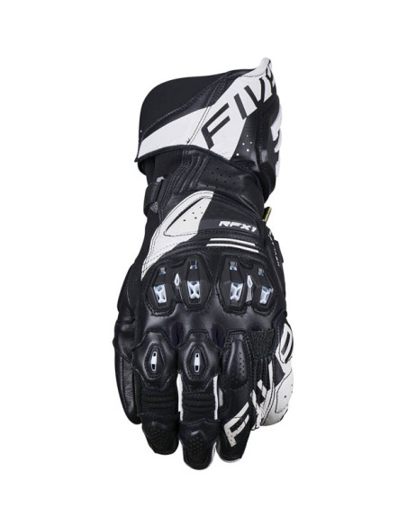 Gants moto femme Racing Five RFX1 Evo - Noir Blanc