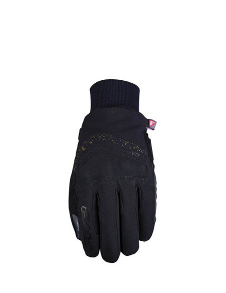 Gants moto femme Urbain Waterproof Five WFX District WP - Noir Or